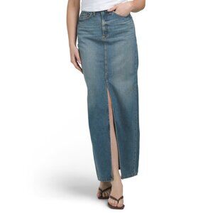TRIARCHY Indigo Westwood Maxi Denim Skirt